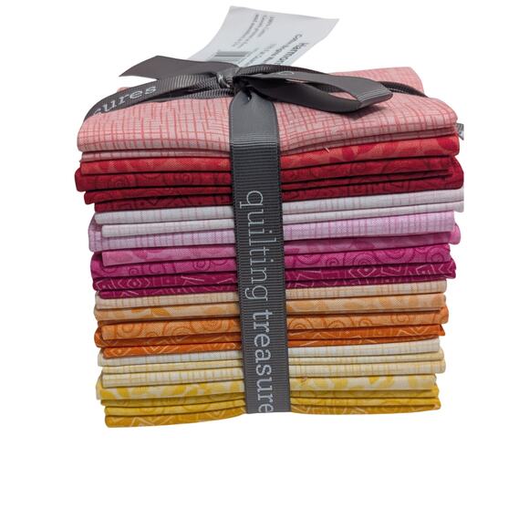 Harmony Cotton Brights Warm Set 1 Fat Quarter Bundle Quilting Treasures - Picture 3 of 6